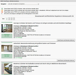 Backend Modul der IS24 TYPO3 Extension